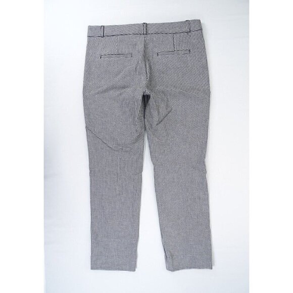 Banana Republic Womens Chino Pants 8 Black White Herringbone‎ Sloan - Picture 2 of 5